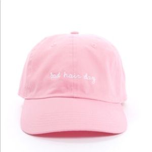 Bad hair day pink baseball cap